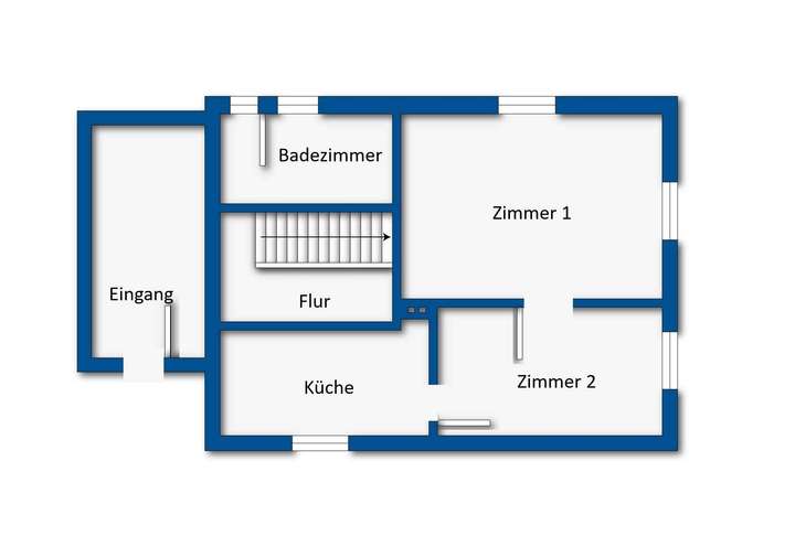 Grundrissskizze Erdgeschoss 