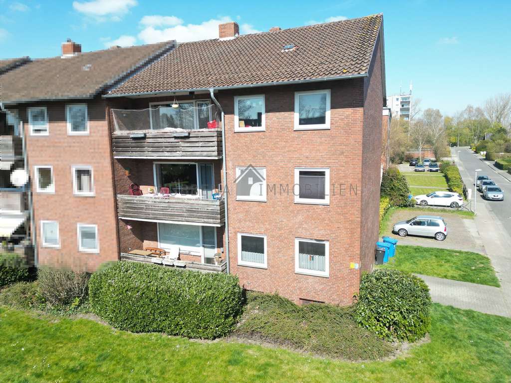 Wohnungspaket in Emden-Herrentor: 3 vermietete 4-Zi.-Einheiten mit Stellplätzen & Balkonen