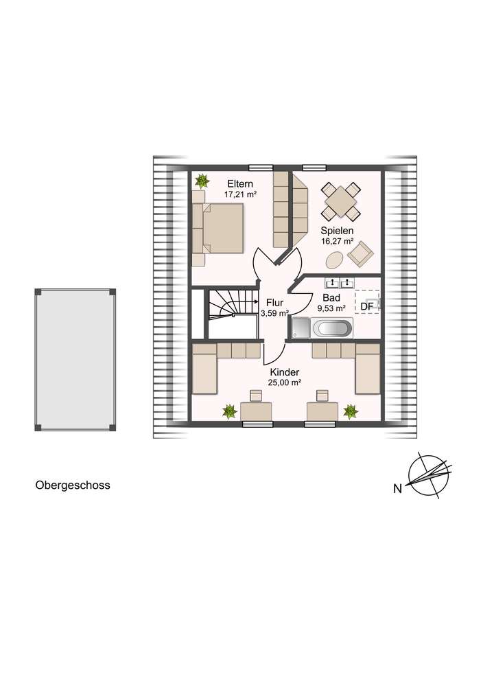 Grundriss 1. Obergeschoss