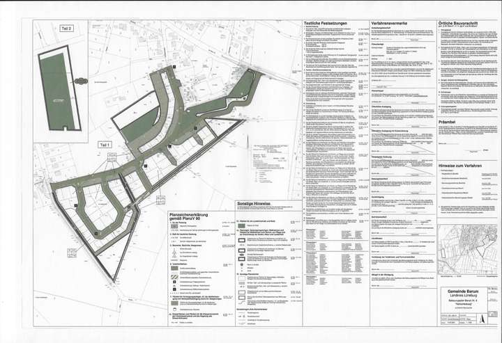 Der Bebauungsplan kann im Groß