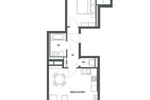 2-Zi.-Whg. mit Südbalkon und großzügigem Schlafzimmer – Lilli-Kurowski-Straße 1, 80995 Feldmoching, München – Vorschaubild 4