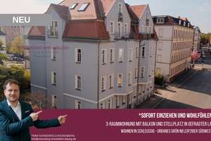 Renovierte 3-Raumwohnung mit Balkon und Stellplatz in Leipzig / Schleußig - sofort verfügbar! – Stieglitzstraße 83, 4229 Schleußig, Leipzig – Vorschaubild 1