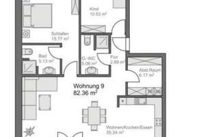 Moderne 3-Zimmer-Wohnung mit 2 Bädern und Tiefgaragenplatz – 48529 Nordhorn – Vorschaubild 10