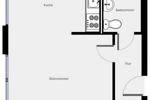 Wir renovieren! Frei ab August! 1-Zimmer-Wohnung im 1. OG - hereinspaziert! – Ringstraße 107, 4209 Grünau-Mitte, Leipzig – Vorschaubild 12
