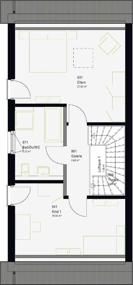 Grundriss Dachgeschoss