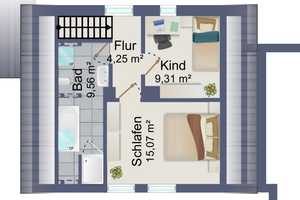 Saniertes Einfamilienhaus mit neu gebauter Einliegerwohnung in Südlage mit ca. 575 m²  Grund – München – Vorschaubild 3