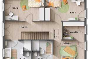 Gut geschnittenes Designhaus mit Arbeitszimmer auf schönem Grundstück in Zehlendorf – Berlin – Vorschaubild 7