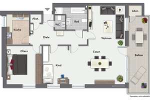 3-4-Zimmer-Eigentumswohnung mit großem Balkon und TG-Stellplatz in Hamburg-Wellingsbüttel – Die vollständige Adresse der Immobilie erhältst du vom Anbieter., 22391 Wellingsbüttel, Hamburg – Vorschaubild 34