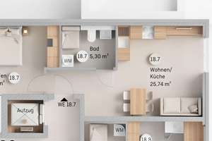 Möblierter Neubau mit Balkon – Uli-Biesinger-Weg 9, 86154 Oberhausen-Nord, Augsburg – Vorschaubild 12