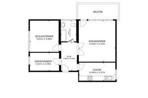 Gut gelegene  3,5 Zimmerwohnung in Bochum-Eppendorf – Die vollständige Adresse der Immobilie erhältst du vom Anbieter., 44869 Eppendorf, Bochum – Vorschaubild 8