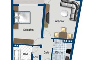 Frisch saniert und bezugsfertig - 2 Zimmer-Wohnung! – Johanniterstr. 52, 51067 Buchheim, Köln – Vorschaubild 2