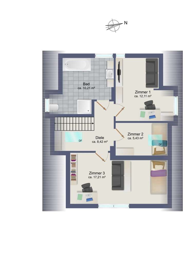 Grundriss Obergeschoss