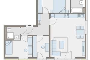 NEUBAU: Attraktive 3,5-Zimmer-Wohnung mit Garten in Perlach in ruhiger Wohnlage – Holzwiesenstraße 31, 81737 Altperlach, München – Vorschaubild 4