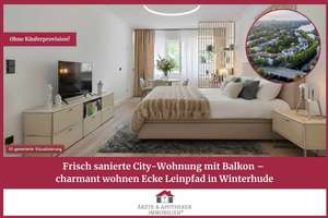 Frisch sanierte City-Wohnung mit Balkon – charmant wohnen Ecke Leinpfad in Winterhude