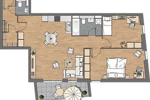 Modern wohnen mit Balkon: Stilvolle 3-Zimmer-Wohnung in den Glasbläserhöfen – sofort verfügbar – Glasbläserhöfe 5, 21035 Bergedorf (Ortsteil), Hamburg – Vorschaubild 5