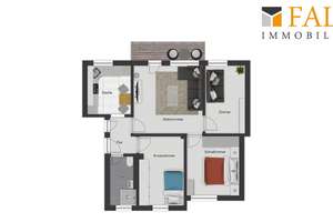 Sofort bezugsfrei – 4 Zimmer & Balkon im gepflegten Mehrfamilienhaus in Köln-Gremberg – 51105 Humboldt/Gremberg, Köln – Vorschaubild 9