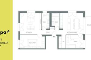 Großzügiger 3 ZKB Wohntraum inkl. Designerküche im preisgekrönten Wohnquartier KUPA (4.OG) – Die vollständige Adresse der Immobilie erhältst du vom Anbieter., 81241 Am Westbad, München – Vorschaubild 2