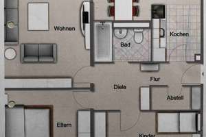 Modernisierte 3-Zimmer-Wohnung mit Balkon in grüner Lage in Mannheim-Vogelstang – Eisenacher Weg 6, 68309 Vogelstang, Mannheim – Vorschaubild 18