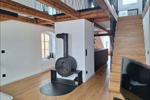 Exklusive Dachgeschosswohnung mit Balkon, Einbauküche, Kamin u. hochwertiger Ausstattung  – Bahnhofstr. 24, 86150 Bahnhofs-, Bismarckviertel, Augsburg – Vorschaubild 5