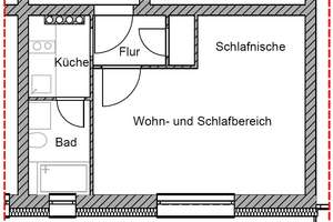 Charmantes und ruhiges 1-Zimmer-Apartment nahe Flaucher und Isar – Brehmstraße 2, 81543 Siebenbrunn, München – Vorschaubild 16