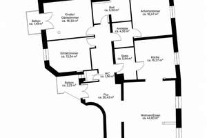 Stilvolle 4-Zimmer-Wohnung mit Altbauflair in Schwabinger Bestlage – Die vollständige Adresse der Immobilie erhältst du vom Anbieter., 80803 Am Luitpoldpark, München – Vorschaubild 29