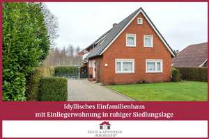 Idyllisches Einfamilienhaus mit Einliegerwohnung in ruhiger Siedlungslage – Die vollständige Adresse der Immobilie erhältst du vom Anbieter., 26810 Westoverledingen – Vorschaubild 1