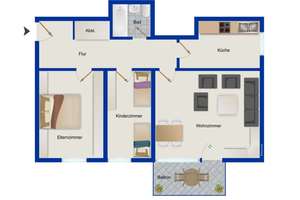 Modernisierungsbedürftige 3-Zimmer-Eigentumswohnung in ruhiger Lage von München Berg am Laim – Die vollständige Adresse der Immobilie erhältst du vom Anbieter., 81673 Josephsburg, München – Vorschaubild 10