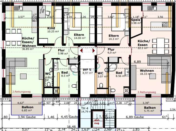Dachgeschoss Gebäude 1