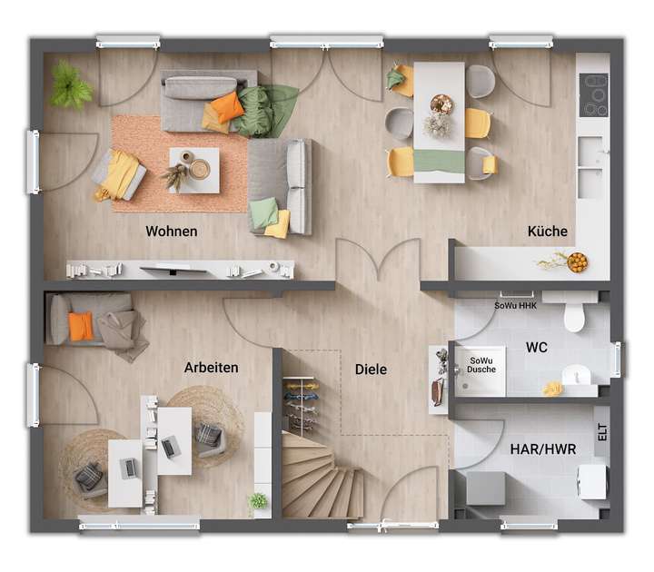 Grundrissvariante 1 EG