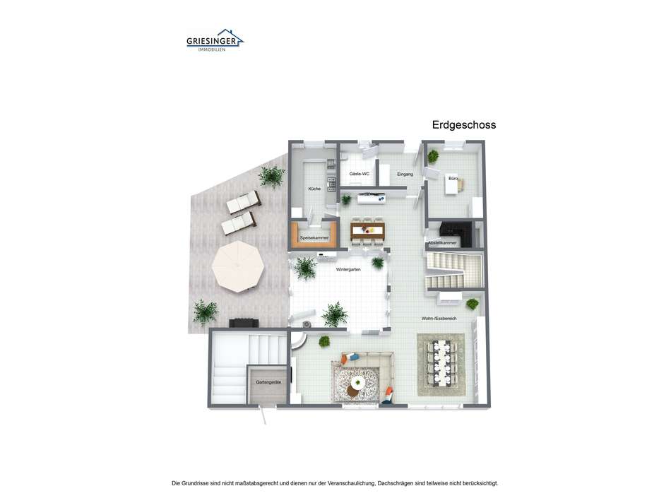 Grundriss 3D-Erdgeschoss