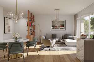 Moderne 3-Raum-Wohnung mit Balkon – KfW-Effizienzhaus 55 im Graphischen Viertel Leipzig – 4103 Zentrum-Ost, Leipzig – Vorschaubild 2