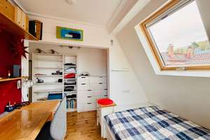 Maisonette-Altbauwohnung mit Dachterrasse & ausgebauter Bühne mit Sichtgebälk, reduzierte Stehhöhe  – 70199 Südheim, Stuttgart – Vorschaubild 11