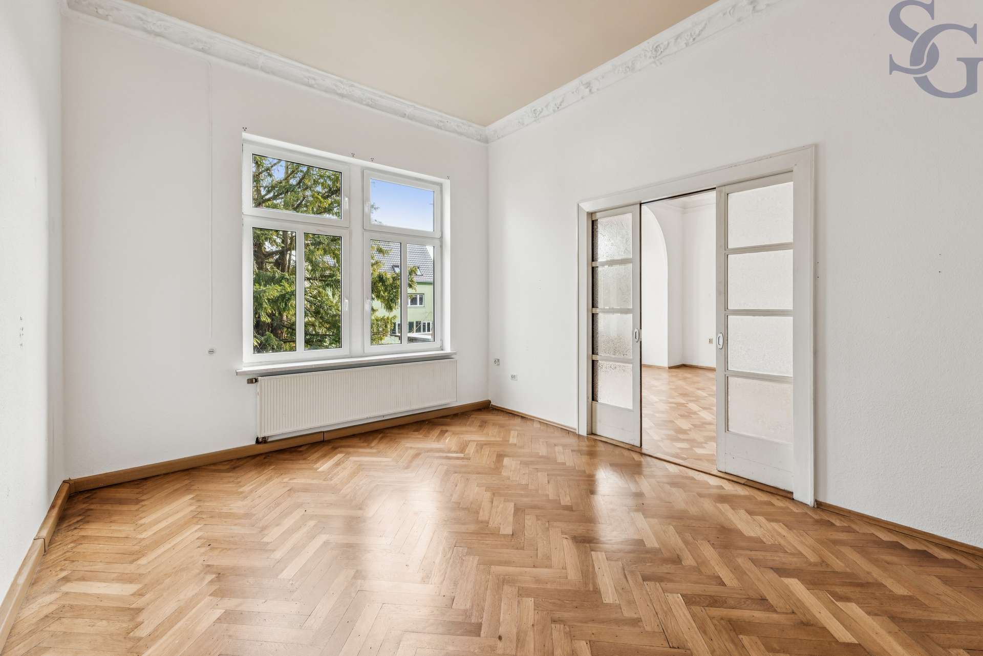 Immobilie in Leisnig - Herrschaftliche Fabrikantenvilla im Herzen der Stadt mit Parkett & Stuck - Bild 3