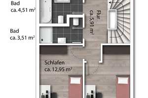 Neubau! Modernes Reihenmittelhaus mit 40 m2  Ausbaureserve im DG und Blick auf die Berge – Rosenheim (Kreis) – Vorschaubild 20