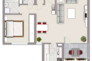 Gepflegte 2,5-Zimmer-Wohnung mit Südwestbalkon, modernisiertem Badezimmer und Garage in S-Weilimdorf – Die vollständige Adresse der Immobilie erhältst du vom Anbieter., 70499 Weilimdorf (Ortsteil), Stuttgart – Vorschaubild 22