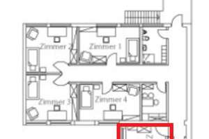 Ein helles Zimmer im ruhigen Gemeinschaftshaus
