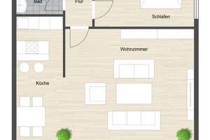 Einziehen oder vermieten: Direkt bezugsfreie 2-Zimmer-Wohnung in Mainzer Innenstadt – Die vollständige Adresse der Immobilie erhältst du vom Anbieter., 55116 Altstadt, Mainz – Vorschaubild 11