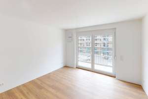 Stilvolle 2-Zimmer-Wohnung mit großem BALKON und Einbauküche direkt am PocketPark im Wohnquartier...