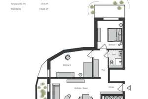 Helle 3,5 Zimmer Wohnung mit Terrasse in Stuttgart-Sonnenberg – Die vollständige Adresse der Immobilie erhältst du vom Anbieter., 70597 Sonnenberg, Stuttgart – Vorschaubild 9