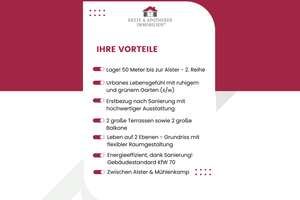 Alsternähe inklusive!
 Frisch sanierte Gartenwohnung mit exklusiver Alleinnutzung – Die vollständige Adresse der Immobilie erhältst du vom Anbieter., 22301 Winterhude, Hamburg – Vorschaubild 3