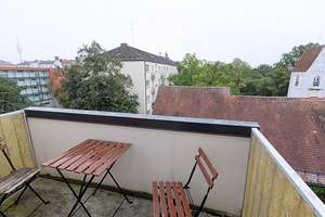 Sonnige 1-Zi-Wohnung mit Balkon, möbliert mit voll ausgestatteter Küche – Alter-St.-Georgs-Platz 9, 80809 Am Riesenfeld, München – Vorschaubild 8