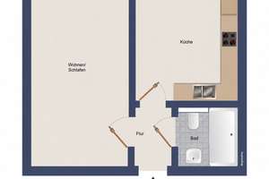 1 - Zimmer Altbauwohnung in Barmbek Süd – Pfennigsbusch 21, 22081 Barmbek-Süd, Hamburg – Vorschaubild 4