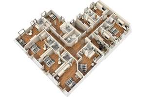 Möblierte Apartments inkl. Küche, Bad, Internet, Smart-TV, Reinigungsservice – Die vollständige Adresse der Immobilie erhältst du vom Anbieter., 76199 Rüppurr, Karlsruhe – Vorschaubild 9