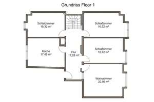 Denkmalgeschütztes Altbau-Maisonette: Großzügig wohnen über zwei Etagen mit Innenhofgarten – Die vollständige Adresse der Immobilie erhältst du vom Anbieter., 1307 Johannstadt-Nord, Dresden – Vorschaubild 17