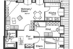 Schicke 3 Zimmer Wohnung im Dachgeschoss mit Balkon – Deubener Straße 33, 1159 Löbtau-Süd, Dresden – Vorschaubild 3