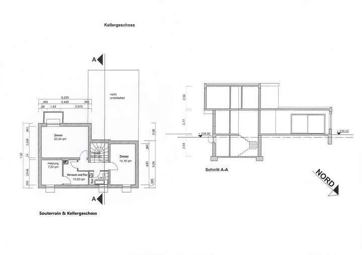 Grundriss Souterrain