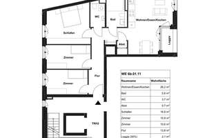 Deiker Höfe: Neubauwohnung im Erstbezug mit Einbauküche und Südbalkon! – 40468 Stockum, Düsseldorf – Vorschaubild 2