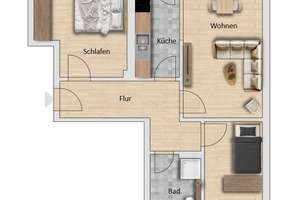 Bezugsfreie 3-Zimmer-Wohnung in City-Lage | Balkon | Parkett | Tageslichtbad | Wanne & Dusche – Die vollständige Adresse der Immobilie erhältst du vom Anbieter., 4105 Zentrum-Nordwest, Leipzig – Vorschaubild 2