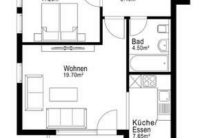 AIGNER - Helle 2-Zimmer-Wohnung mit Südbalkon in gepflegtem Zustand – Die vollständige Adresse der Immobilie erhältst du vom Anbieter., 80999 Untermenzing, München – Vorschaubild 8