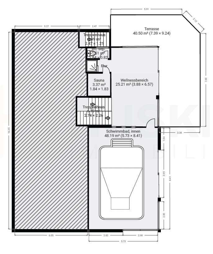 Grundriss WellnessSchwimmbad
